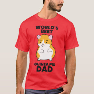 Guinee papa Gift Worlds Best Guinea Pig Dad T-shirt