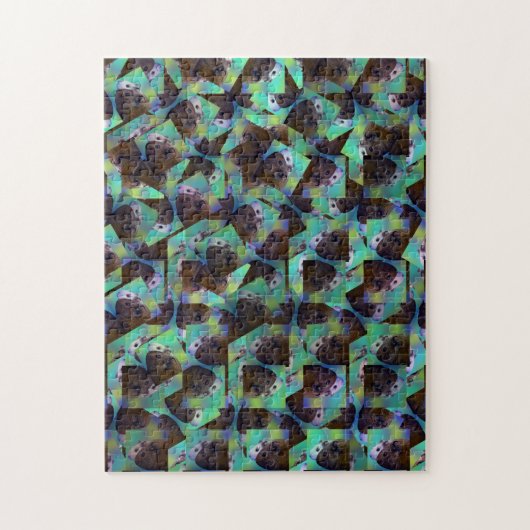 Guinee Pig Abstracte Kunst, puzzel (Verticaal)