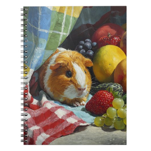 Guinee Pig and Fruit Still Life Notitieboek (Voorkant)