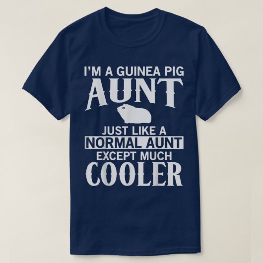 Guinee Pig Aunt Apparel - Ontwerp van de grote gra T-shirt (Design voorkant)