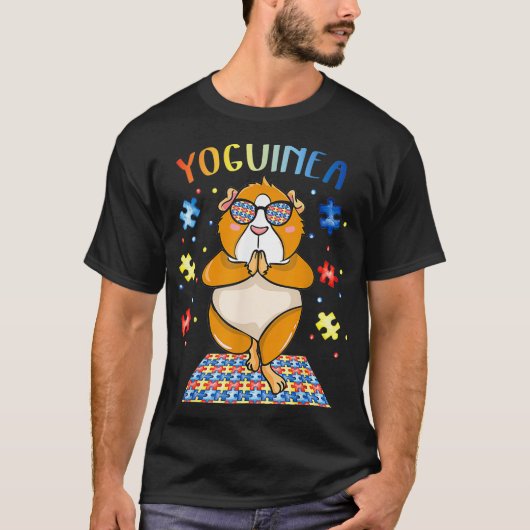 Guinee Pig Autism Yoga  T-shirt (Voorkant)