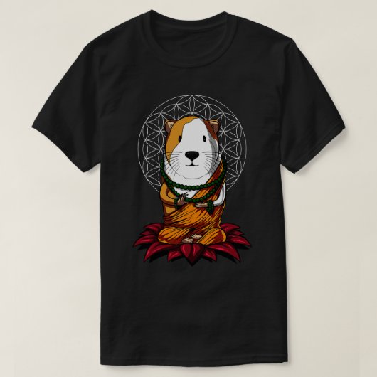 Guinee Pig Boeddha T-shirt (Design voorkant)
