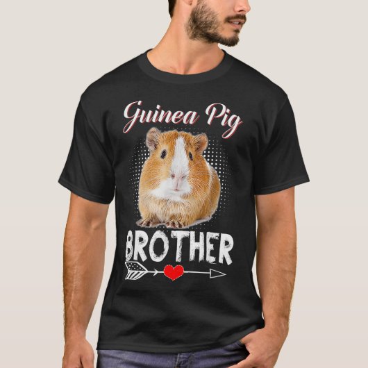Guinee Pig Broer Kostuum Gift Kleding Access T-shirt (Voorkant)