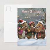 Guinee Pig Carol Singers Feestdagenkaart (Voorkant / Achterkant)