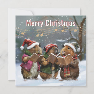 Guinee Pig Carol Singers Notitiekaartje