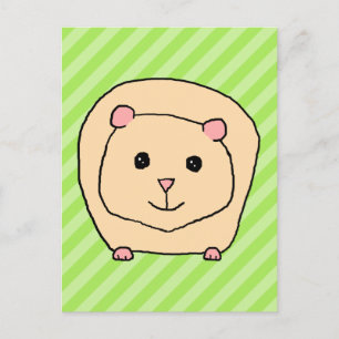 Guinee Pig, Cartoon Animal. Briefkaart