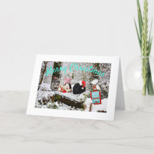 Guinee Pig Christmas Wonderland Feestdagen Kaart