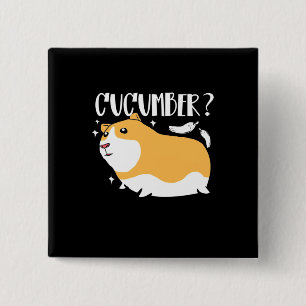 Guinee Pig Cucumber Vierkante Button 5,1 Cm