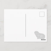 Guinee Pig Denken aan je Briefkaart Bewerkbaar (Achterkant)