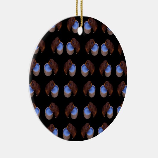 Guinee Pig, Drink patroon, Keramisch Ornament (Rechts)