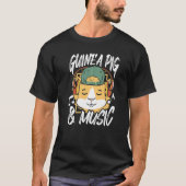 Guinee Pig en Muziek Dierenvriend Huisdier Eigenaa T-shirt (Voorkant)