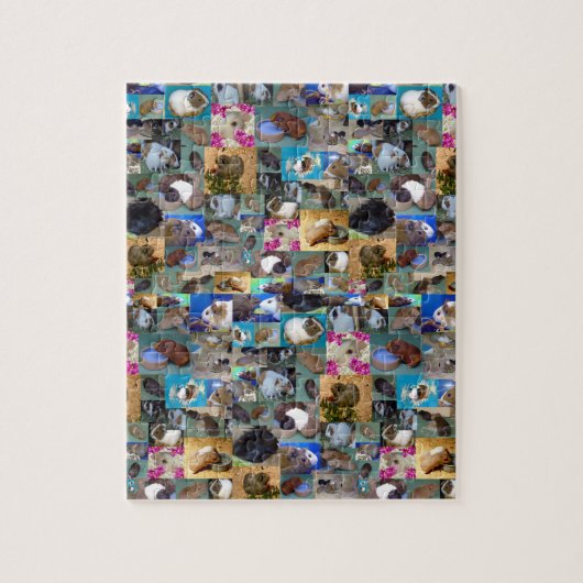 Guinee Pig Fotocollage, puzzel Legpuzzel (Verticaal)
