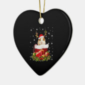 Guinee Pig Gift | Kerst-pastei Keramisch Ornament (Links)