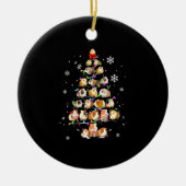 Guinee Pig Gift | Kerst-pastei Keramisch Ornament (Voorkant)