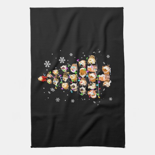 Guinee Pig Gift | Kerst-pastei Theedoek (Verticaal)