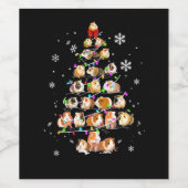 Guinee Pig Gift | Kerst-pastei Wijn Etiket (Enkel label)