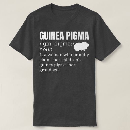 Guinee Pig Grandma Grandmoeder Pet T-shirt (Design voorkant)