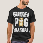 Guinee Pig Grandpa Cute Cavy Pet Dierenvriend Gift T-shirt (Voorkant)