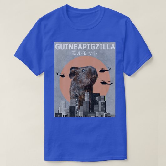 Guinee Pig Guinepigzilla Animal Funny Guinee Pigs T-shirt (Design voorkant)