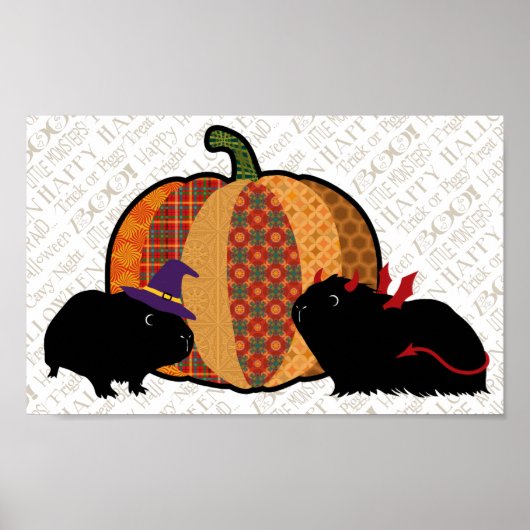Guinee Pig Halloween Poster (Voorkant)