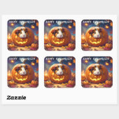 Guinee Pig Halloween Vierkante Sticker (Vel)
