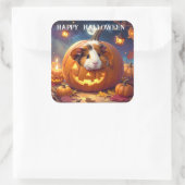 Guinee Pig Halloween Vierkante Sticker (Tas)