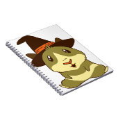 Guinee Pig Halloween Witch Notitieboek (Rechterzijde)