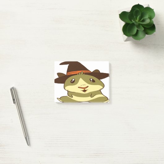 Guinee Pig Halloween Witch Post-it® Notes (Kantoor)