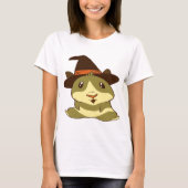 Guinee Pig Halloween Witch T-shirt (Voorkant)
