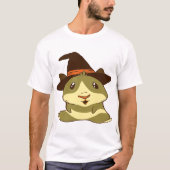 Guinee Pig Halloween Witch T-shirt (Voorkant)
