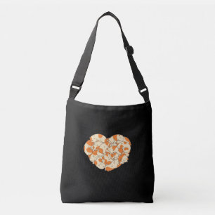 Guinee Pig Heart Love Cute Baby Guinee Pig Crossbody Tas