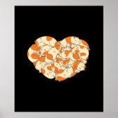 Guinee Pig Heart Love | Cute Baby Guinee Pig Poster (Voorkant)