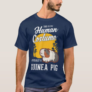 Guinee Pig Human Costume Halloween Guinee Pig T-shirt