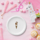 Guinee Pig Ice Cream Papieren Bordje (Feest)