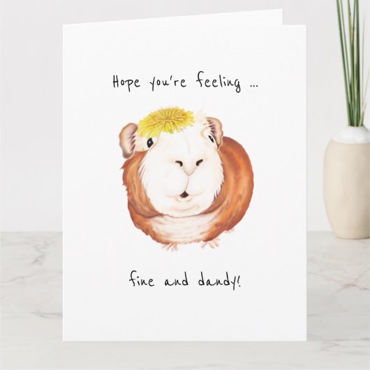 Guinee Pig 'Ik hoop dat je je voelt...' Kaart van (Voorkant)