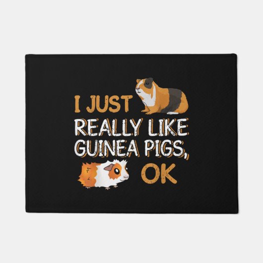 Guinee Pig ik hou echt van Guinee Pigs OK Deurmat (Voorkant)