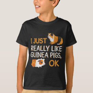 Guinee Pig ik hou echt van Guinee Pigs OK T-shirt