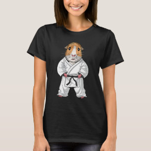 Guinee Pig Karate Ninja Jiu-Jitsu Taekwondo Martia T-shirt