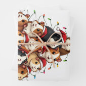 Guinee Pig Kerstboom Vrolijk Kerstfeest Inpakpapier Vel (In situ)