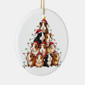 Guinee Pig Kerstboom Vrolijk Kerstfeest Keramisch Ornament (Rechts)