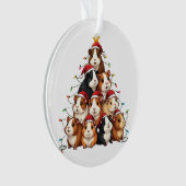 Guinee Pig Kerstboom Vrolijk Kerstfeest Ornament (voorkant)