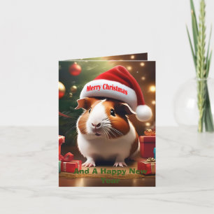 Guinee Pig Kerstgroet, Notitiekaartje