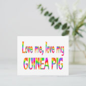 Guinee Pig Love Briefkaart (Staand voorkant)