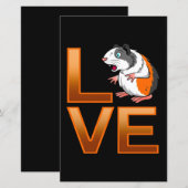 Guinee Pig Love | Cute Guinea Pig | Koolvezel (Voorkant / Achterkant)