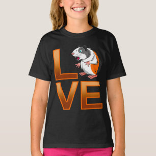 Guinee Pig Love Cute Guinea Pig Koolvezel T-shirt