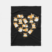 Guinee Pig Love Fleece Deken (Voorkant)