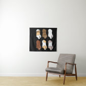 Guinee Pig | Love Guinea Pig Wheek Wheek Feed Me Wandkleed (In Situ (horizontaal))