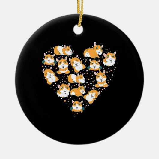Guinee Pig Love Keramisch Ornament (Voorkant)