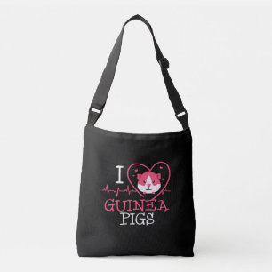 Guinee Pig Love Rodent   Heartbeat Guinee Pig Crossbody Tas