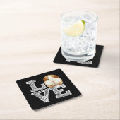 Guinee Pig Love Rodent Wheek Kartonnen Onderzetters (Insitu)